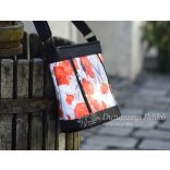 Pipacsos vízlepergető átvetős táska